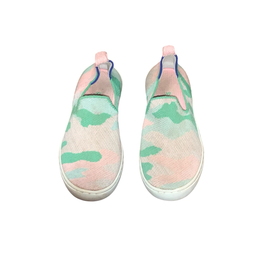 Rothy's The Kids Sneaker Size 2 Cotton Candy Camo Fabric Slip On